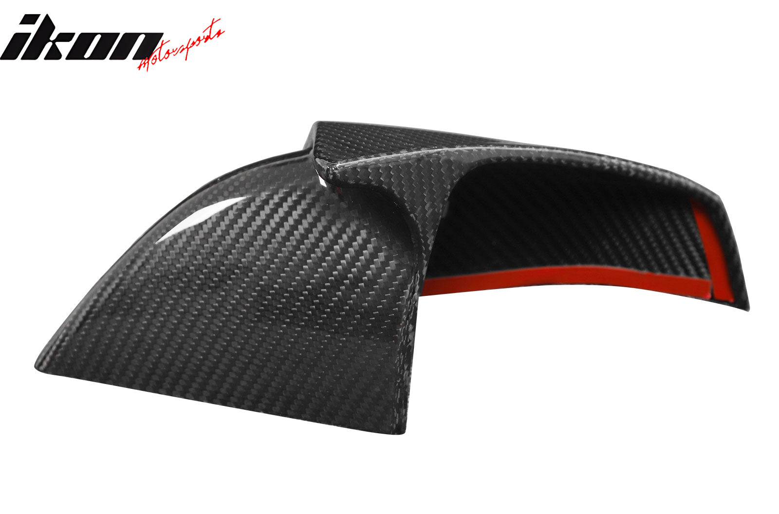 For 21-23 Tesla Model S 4DR Dry Carbon Fiber Gloss Black Rear View Mirror Covers