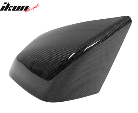 Dry Carbon Fiber For 21-23 Tesla Model S OE Gloss Black Rear View Mirror Covers