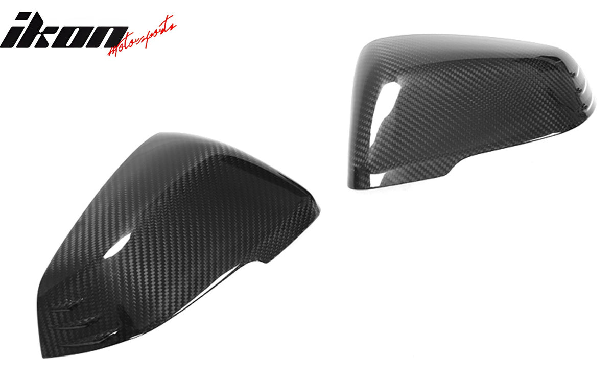 Fits 20-24 Toyota GR Supra A90 A91 MK5 Side Mirror Covers Gloss Dry Carbon Fiber