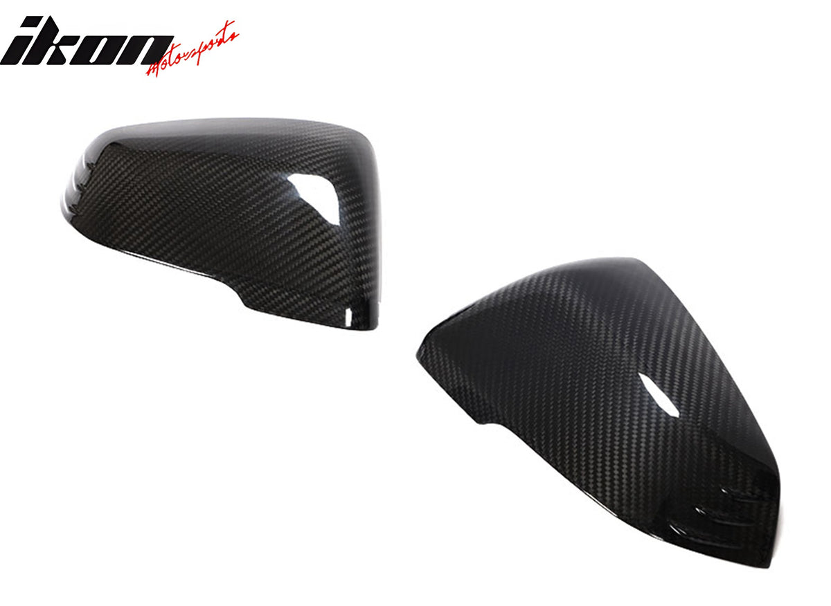 Fits 20-24 Toyota GR Supra A90 A91 MK5 Side Mirror Covers Gloss Dry Carbon Fiber