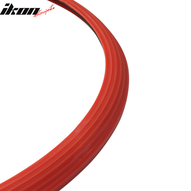 Autodayplus 17-Inch Car Wheel Hub Rim Trim Tire Ring Guard - Red Nylon Strip Protector (4-Pack)