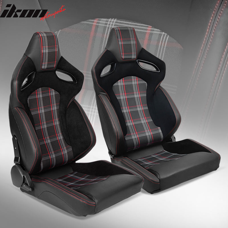 Universal Pair Reclinable Racing Seats + Dual Sliders – Ikon Motorsports