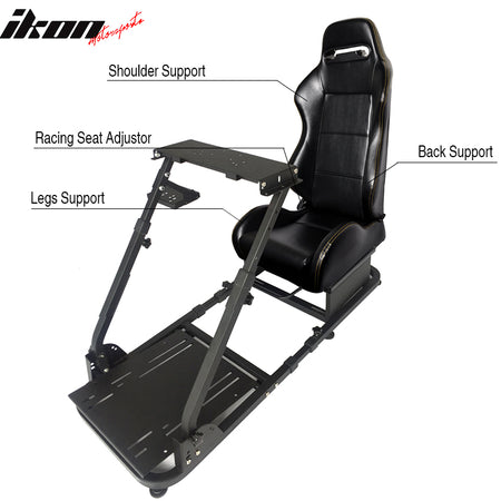 Racing Seat Steering Wheel Stand Compatible with Logitech G29 Thrustmaster