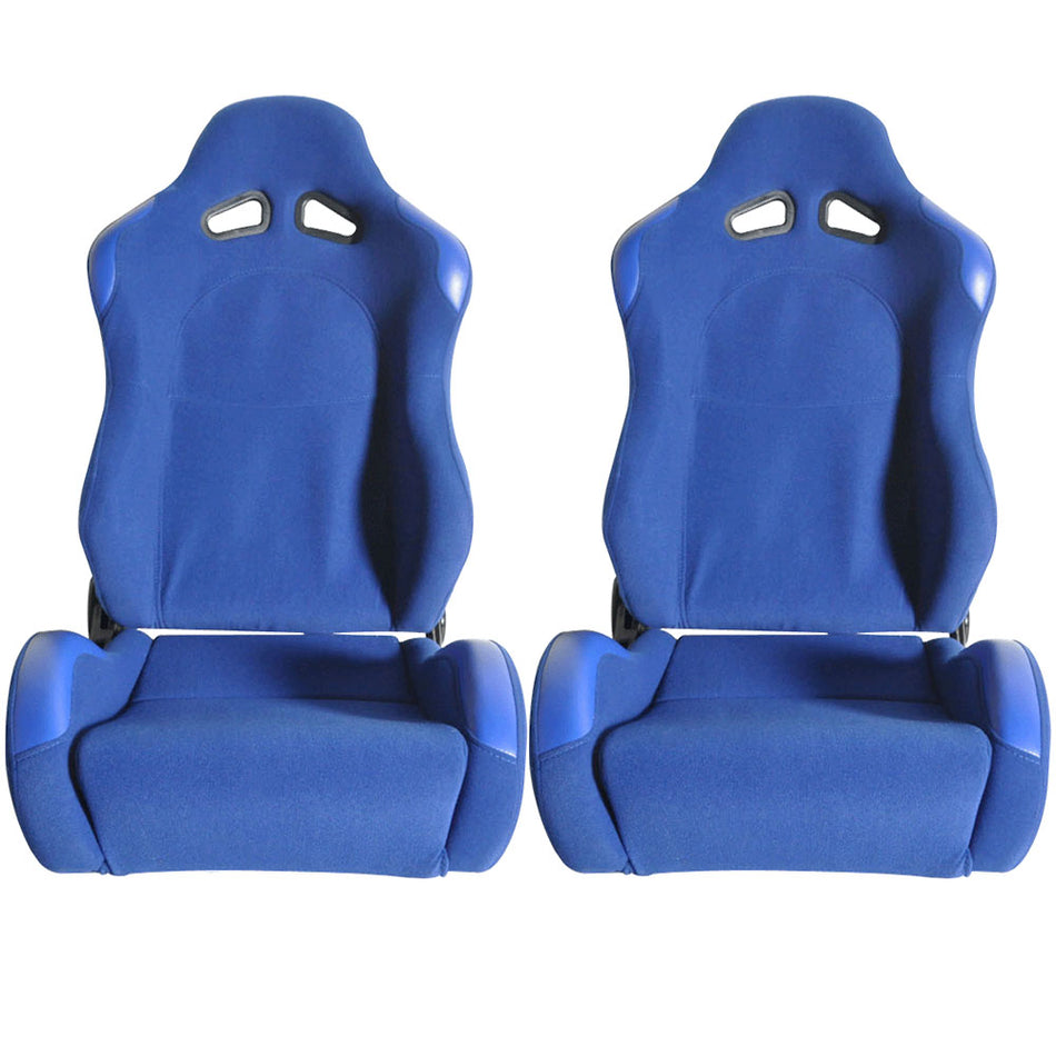 Universal Blue Racing Seats Cloth