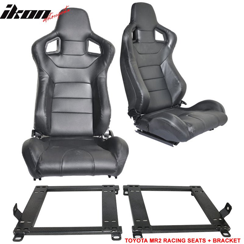 1990-1999 Toyota MR2 W20 SW20 Chassis Racing Seats + Bracket