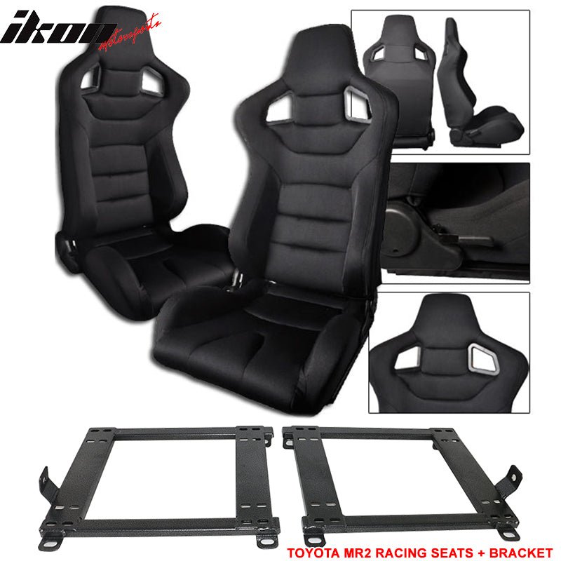 1990-1999 Toyota MR2 W20 SW20 Chassis Racing Seats + Bracket