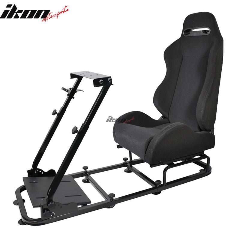 Simulator Cockpit Driving Seat Reclinable & Gear Shifter Mount