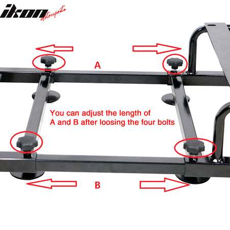 Universal Fitment Gaming Chair Cockpit Assembly Racing Seat Brackets Black Steel