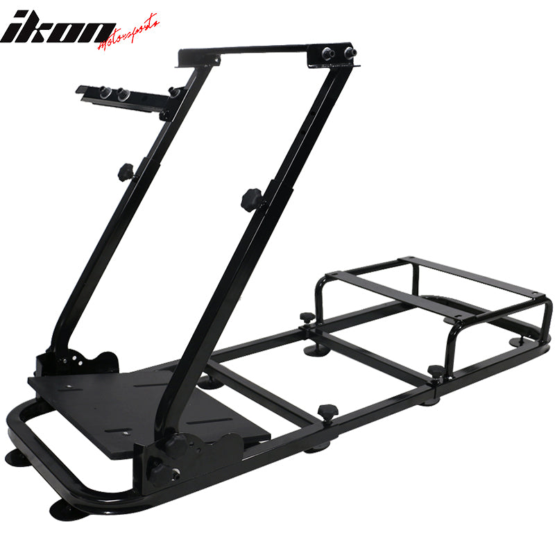Racing Seat Brackets Universal Fitment, Black Steel Gaming Chair Cockpit Assembly Playseat Driving Simulator by IKON MOTORSPORTS