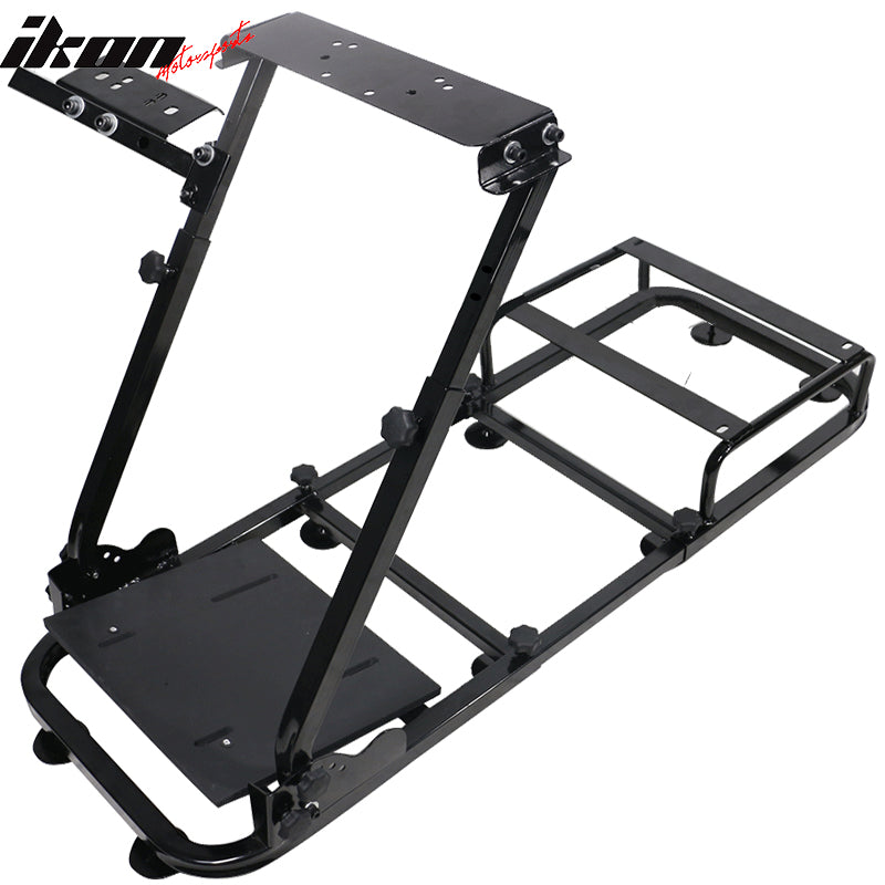Universal Fitment Gaming Chair Cockpit Assembly Racing Seat Brackets Black Steel