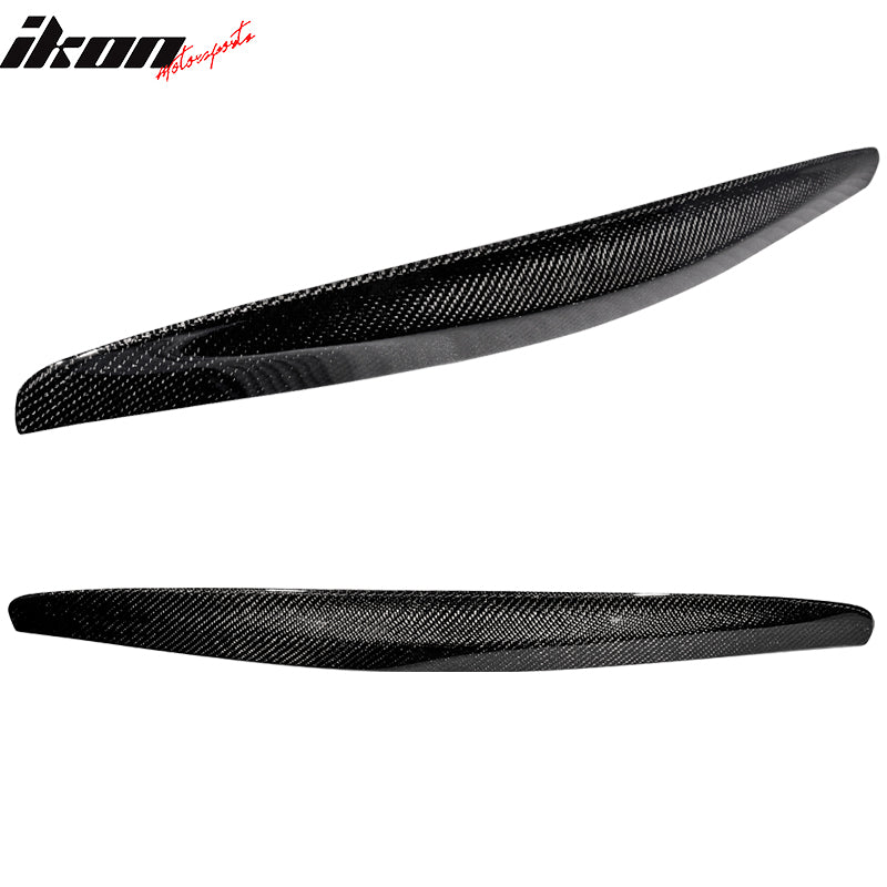 Trunk Lid Compatible With 09-15 Nissan Maxima, Unpainted Carbon Fiber (CF) Molding Rear Lid Garnish Cover by IKON MOTORSPORTS, 2010 2011 2012 2013 2014