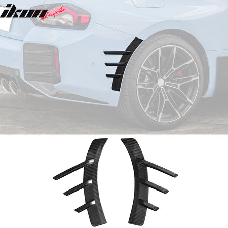 Fits 23-25 BMW G87 M2 Front Rear Side Spats M Performance Style Carbon Fiber Fin
