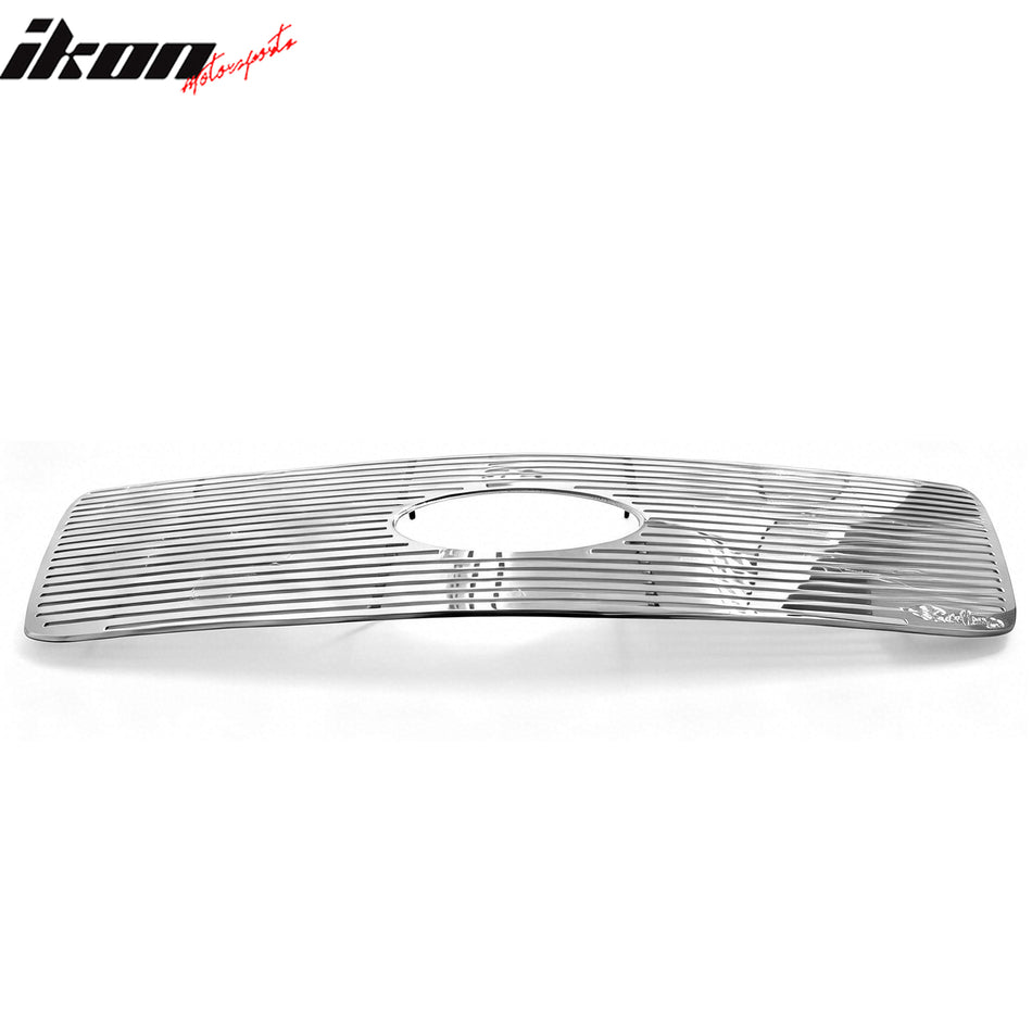 2004-2008 Ford F-150 Chrome Horizontal Style Front Bumper Upper Grille Grill