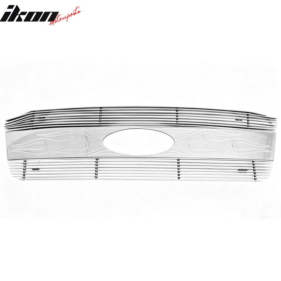2004-2008 Ford F-150 Chrome Front Bumper Hood Upper Grille Grill Trim