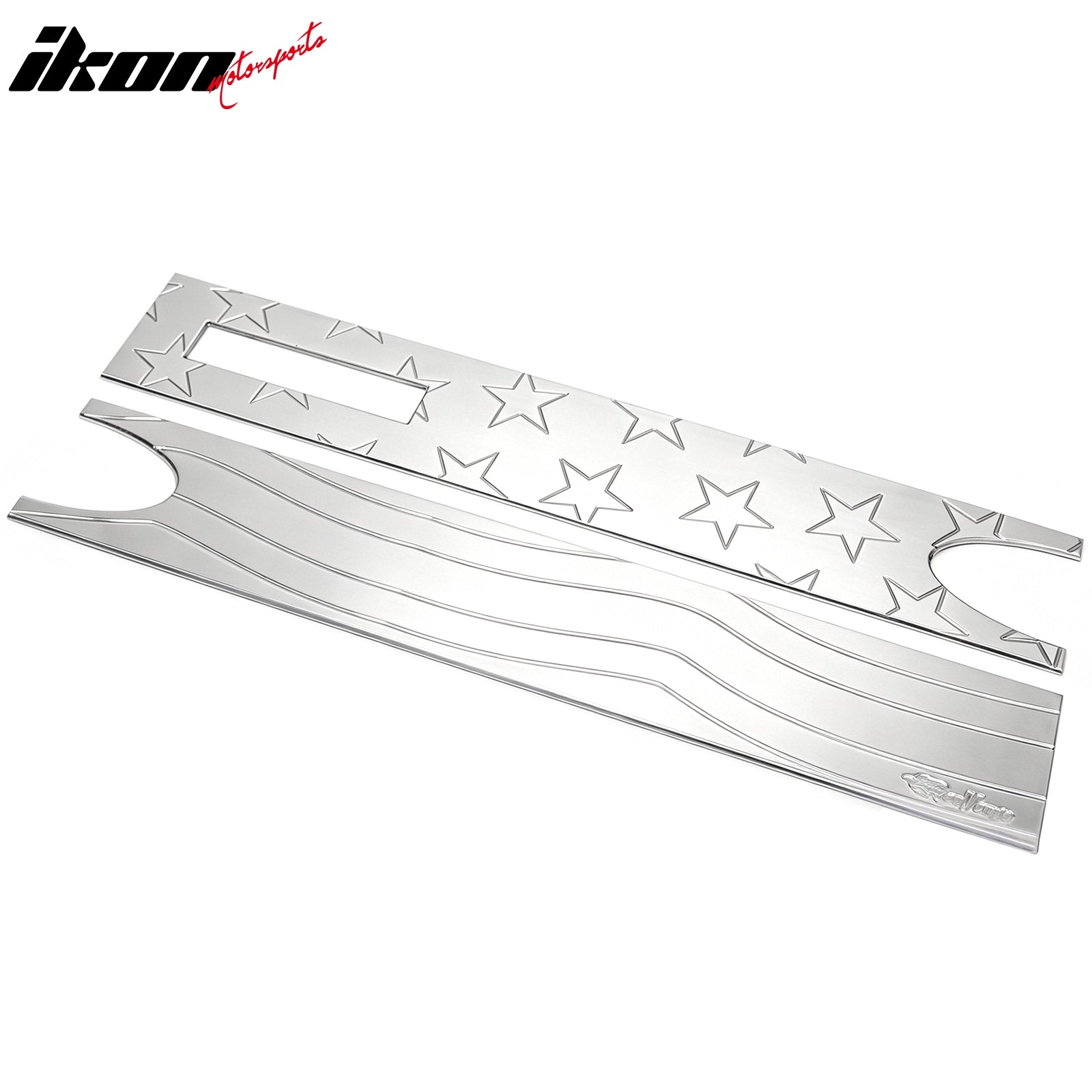 For 2004-2008 Ford F-150 Billet Style Rear Tail Gate Panel Applique Flame Chrome