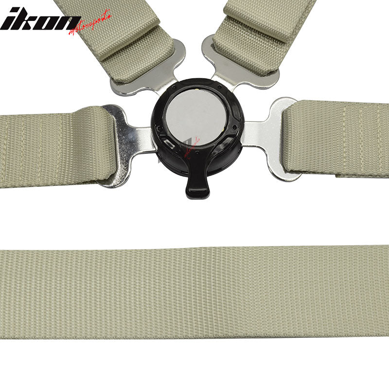 stokke harness 4 point Pair Of 4 Point Nylon Harness Camlock Racing Seat Belts Strap White Light Silver – Ikon Motorsports