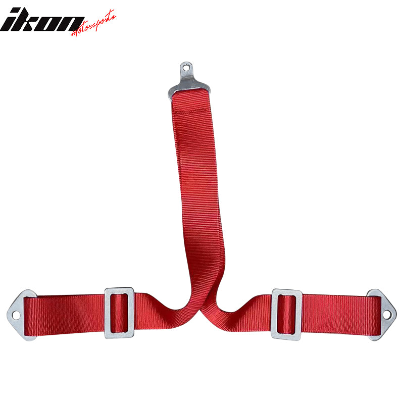 Universal Red 2" 6th Cam-lock Seat Belt Harness Nylon