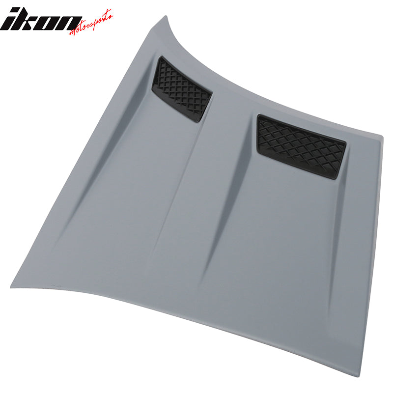 Fits 15-18 Ford Mustang 3D Front Side Fender Guard Vents Gray PP