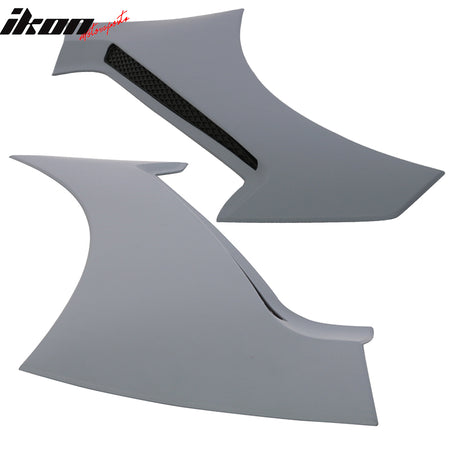 Fits 15-21 Ford Mustang GT350 Style Front Side Fender Scoops Trim Unpainted PP