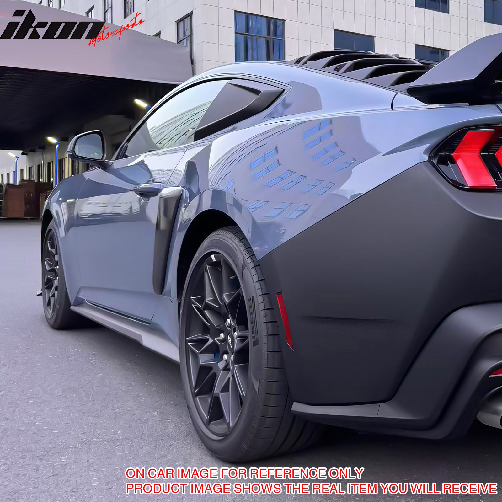 IKON MOTORSPORTS, Side Fender Vent Door Garnish Compatible With