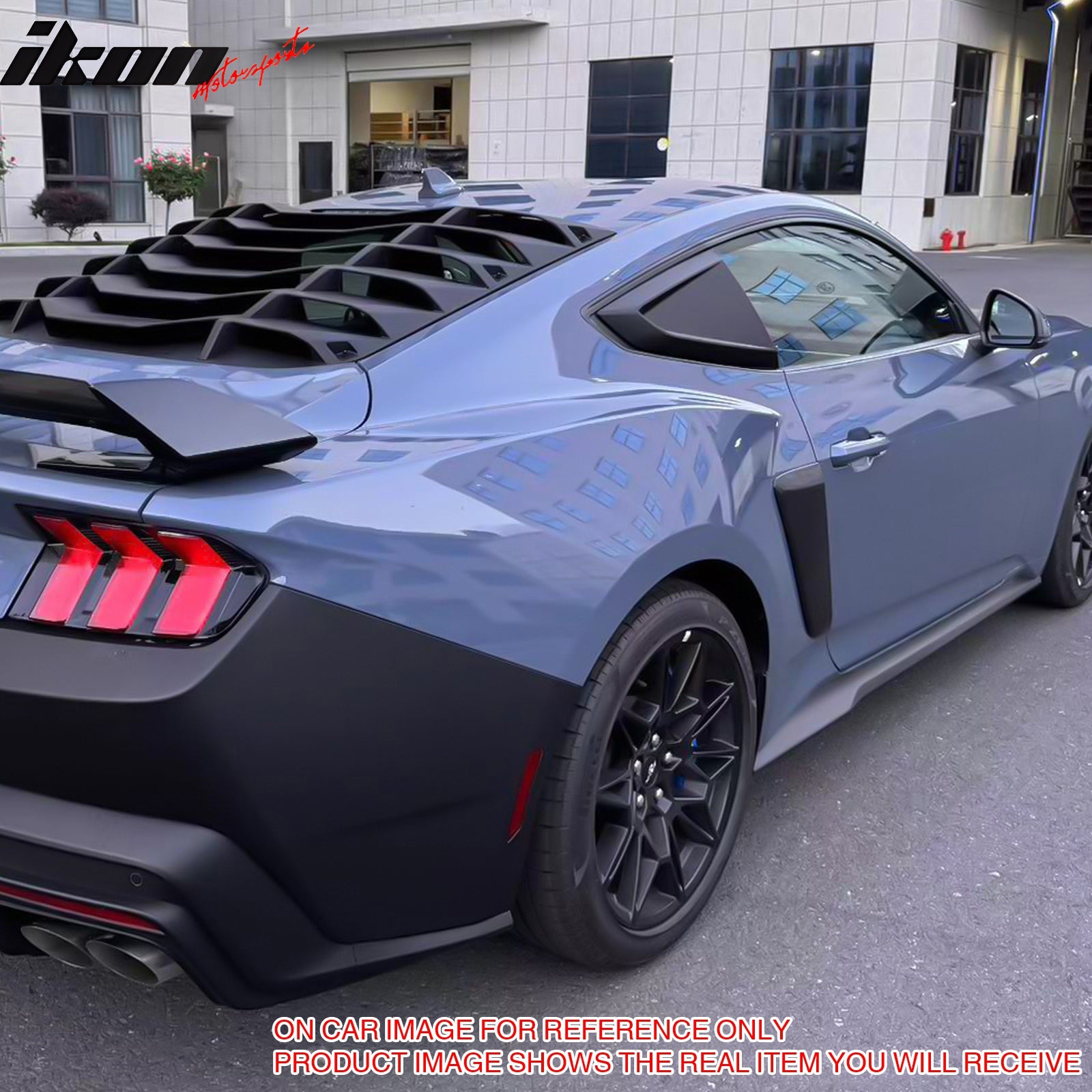 IKON MOTORSPORTS, Side Fender Vent Door Garnish Compatible With