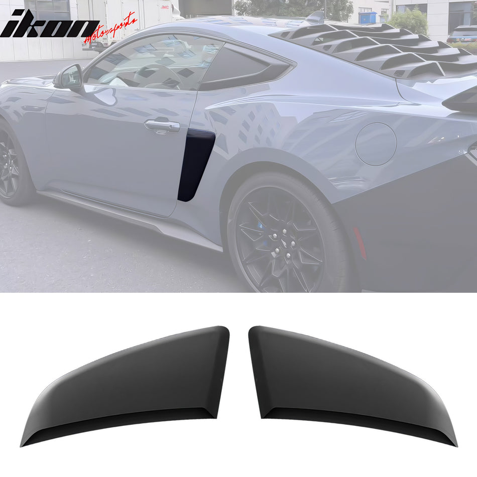 2024-2025 Ford Mustang IKON Style Matte Black Fender Door Vent ABS