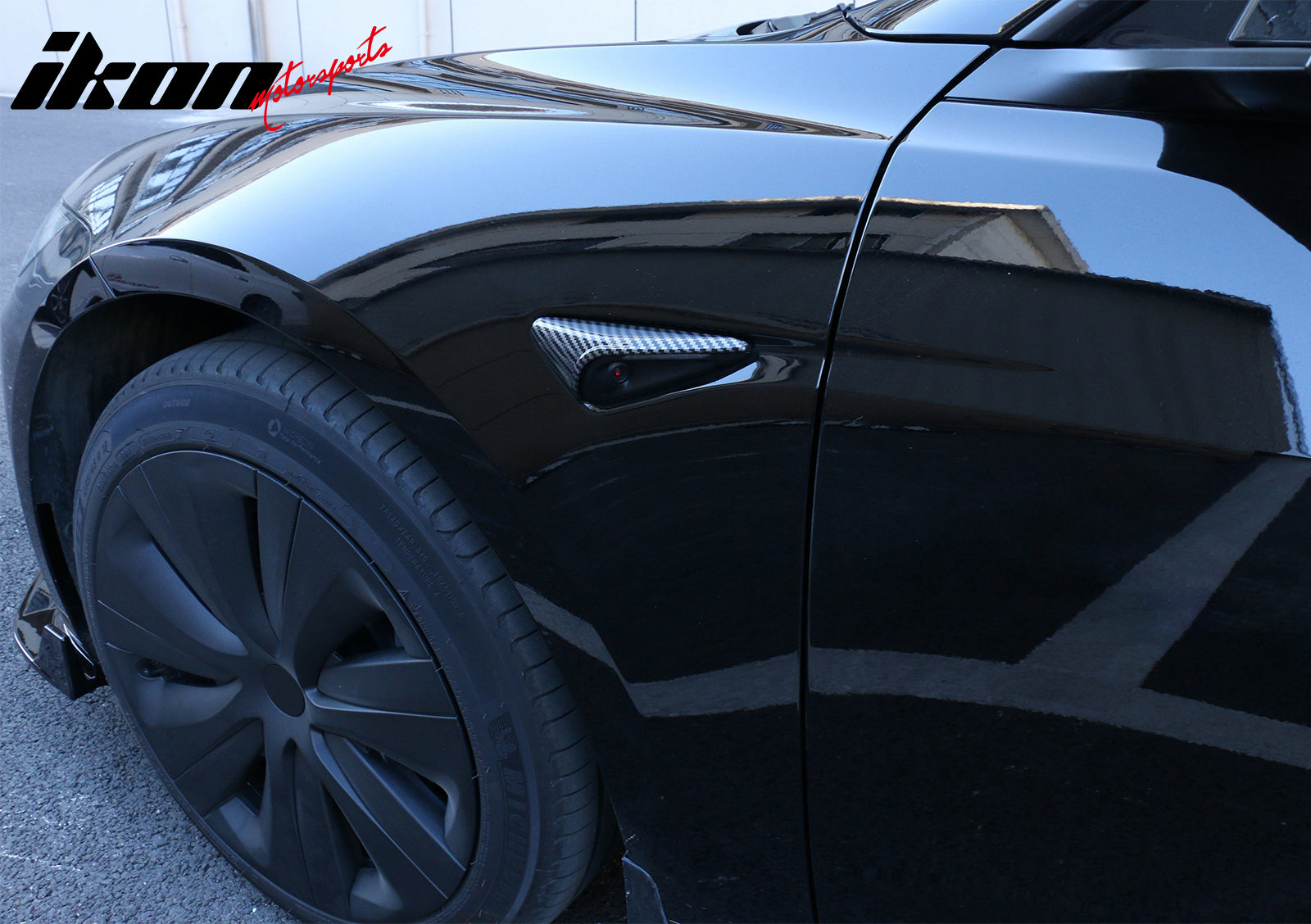 Fit 2024-2025 Tesla Model 3 Highland Camera Flanks Cover Trim V2