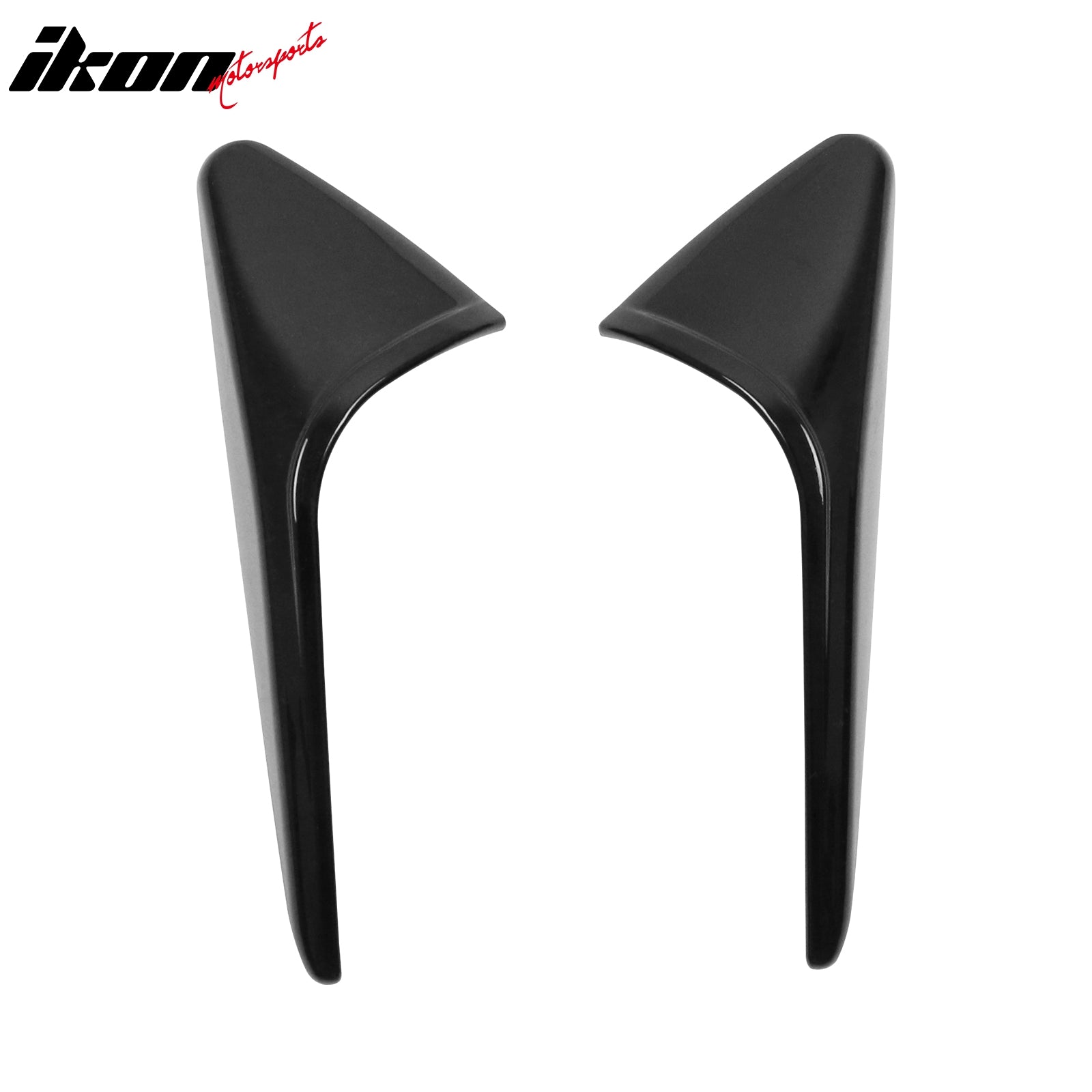 Fits 24-26 Tesla Model 3 & 26 Y Gloss Black Side Fender Camera Flank Cover Trim
