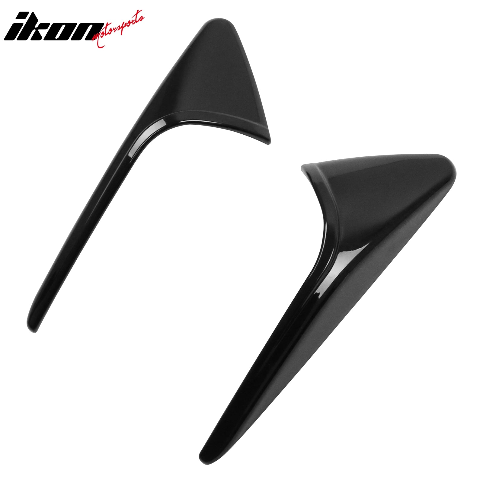 Fits 24-26 Tesla Model 3 & 26 Y Gloss Black Side Fender Camera Flank Cover Trim