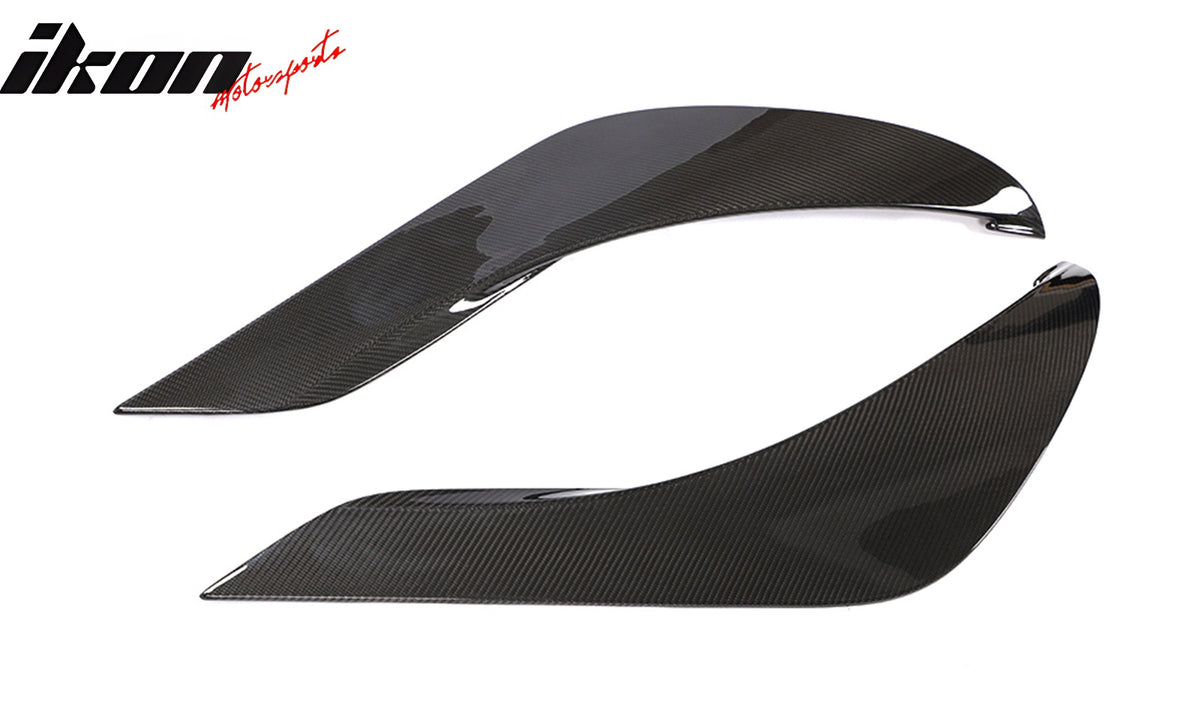 Fits 20-24 Toyota GR Supra Side Fender Vent Door Garnish Gloss Dry Carbon Fiber