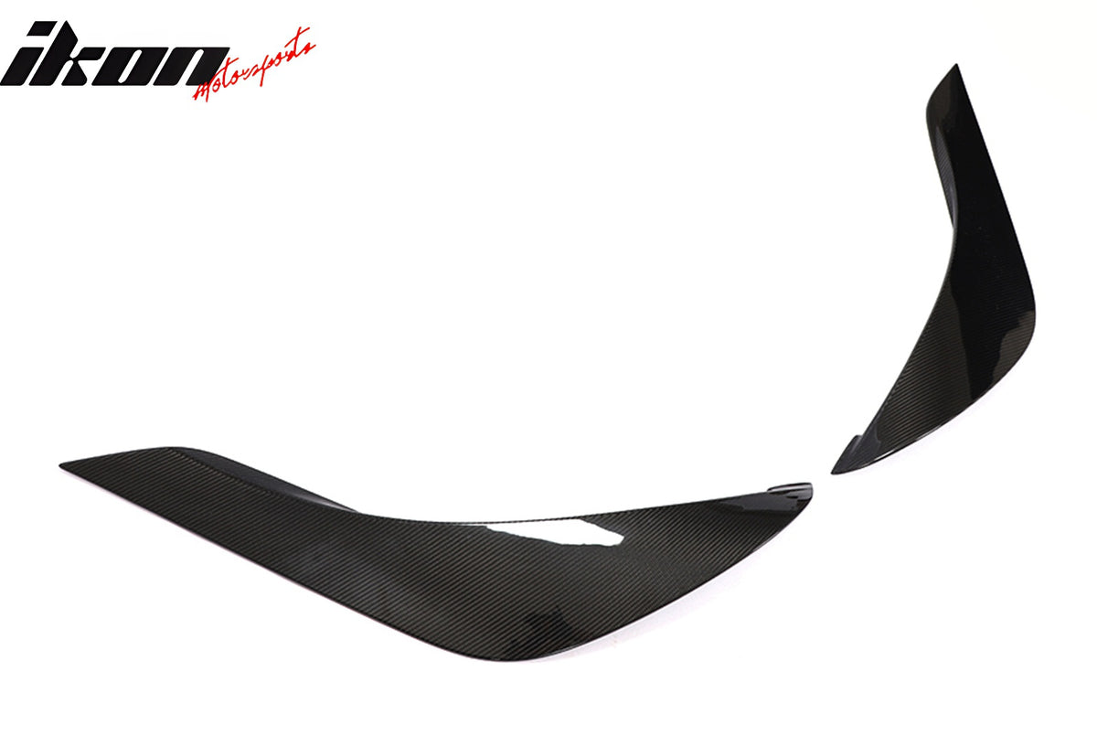 Fits 20-24 Toyota GR Supra Side Fender Vent Door Garnish Gloss Dry Carbon Fiber