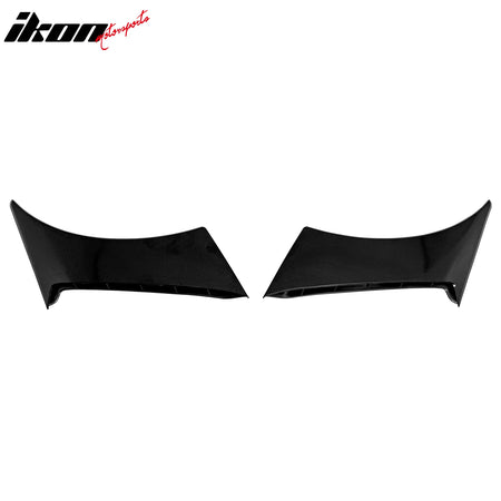 Fits 15-23 Ford Mustang GT350 Style Side Fender Trim Gloss Black Vent ABS 2PCS