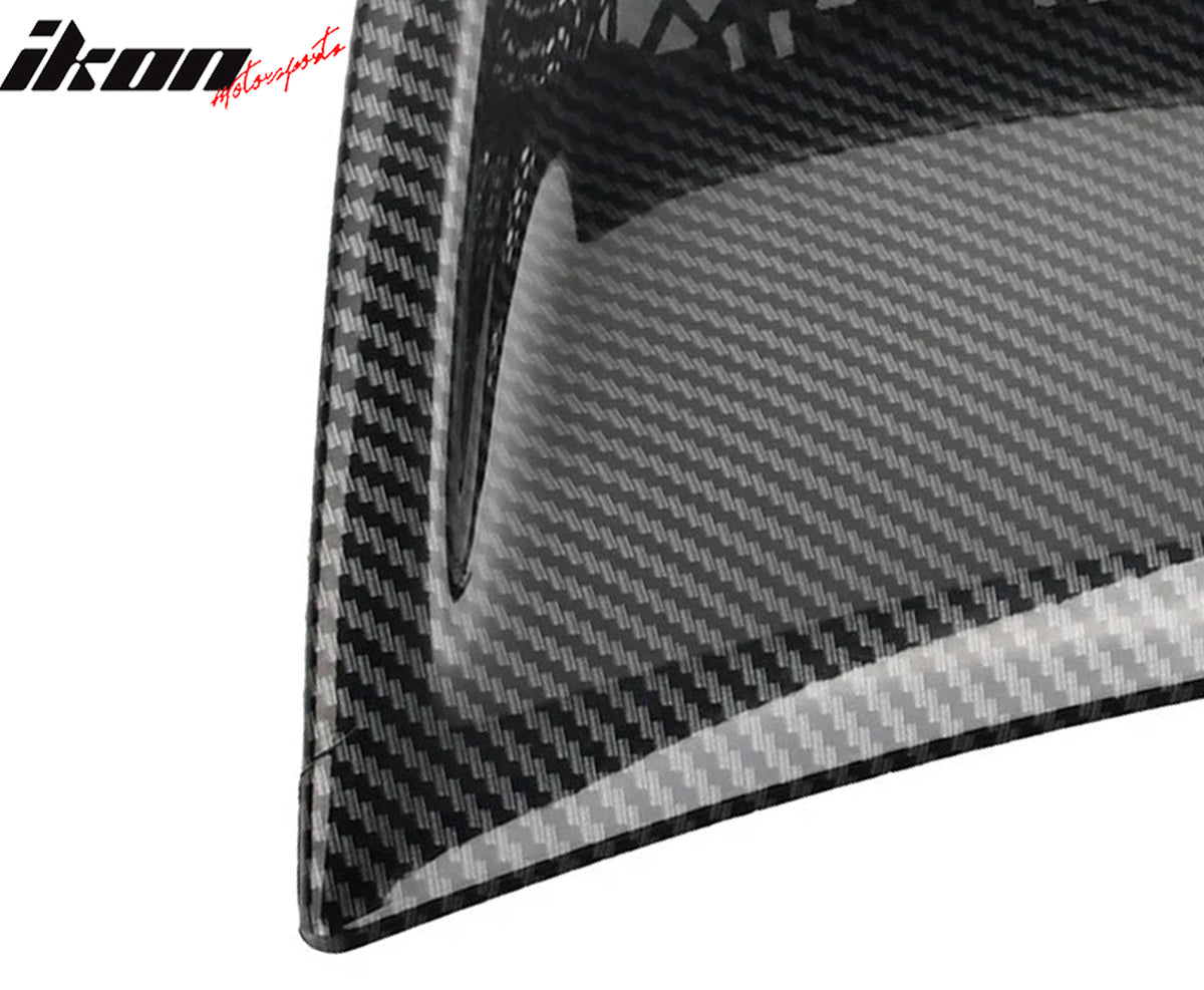 Fits 08-14 Subaru Impreza WRX Front Bumper Air Vent Cover Carbon Fiber Print 2PC