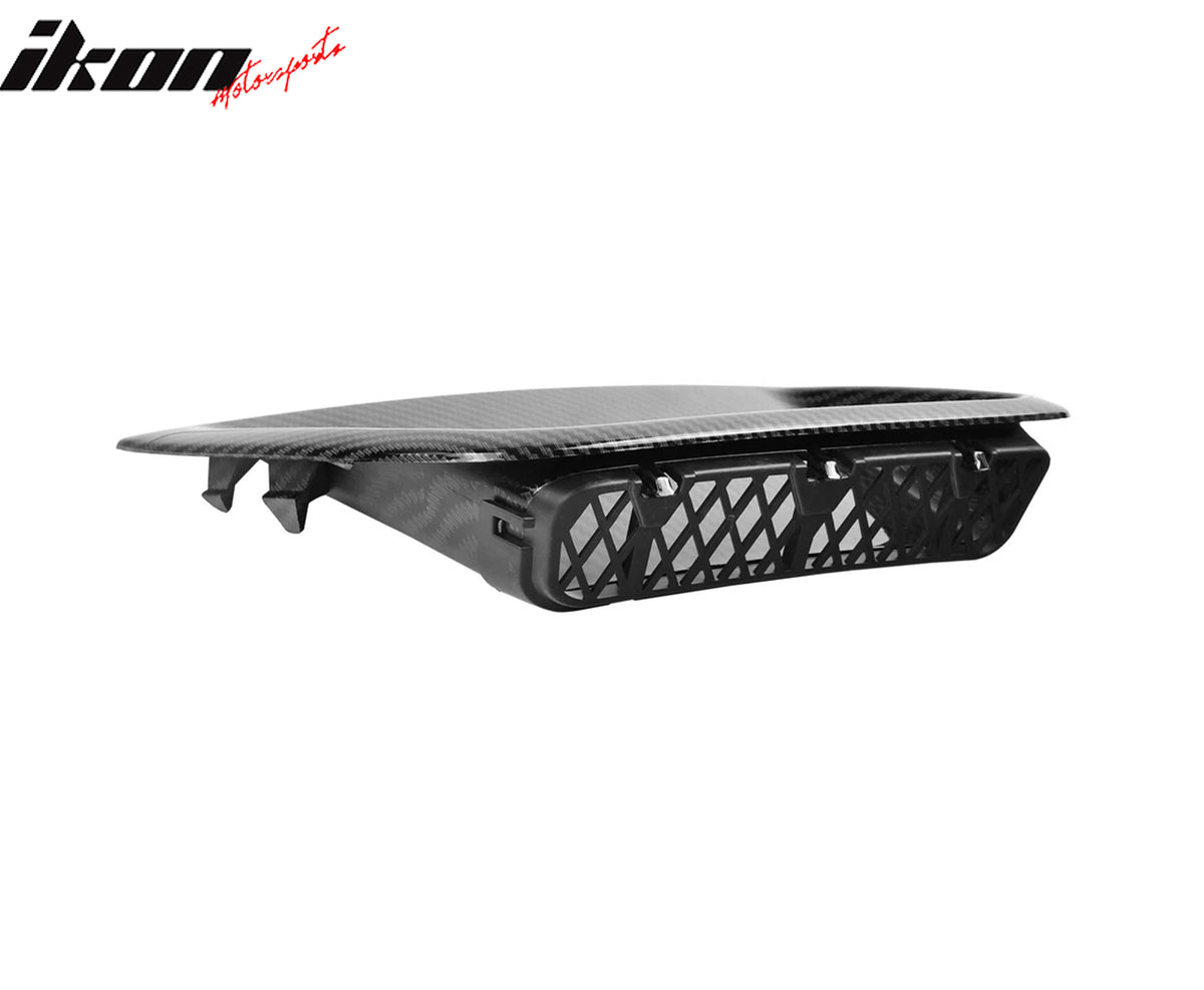 Fits 08-14 Subaru Impreza WRX Front Bumper Air Vent Cover Carbon Fiber Print 2PC