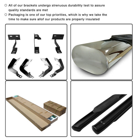 Fit 2007-2017 Toyota Tundra Running Boards Nerf Bars By Side Step Bars