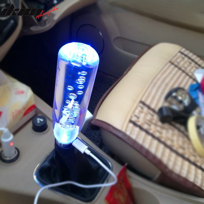led gear Universal Crystal Bubble LED Shift knob Shifter Head Manual Gear Shifter Cover – Ikon Motorsports