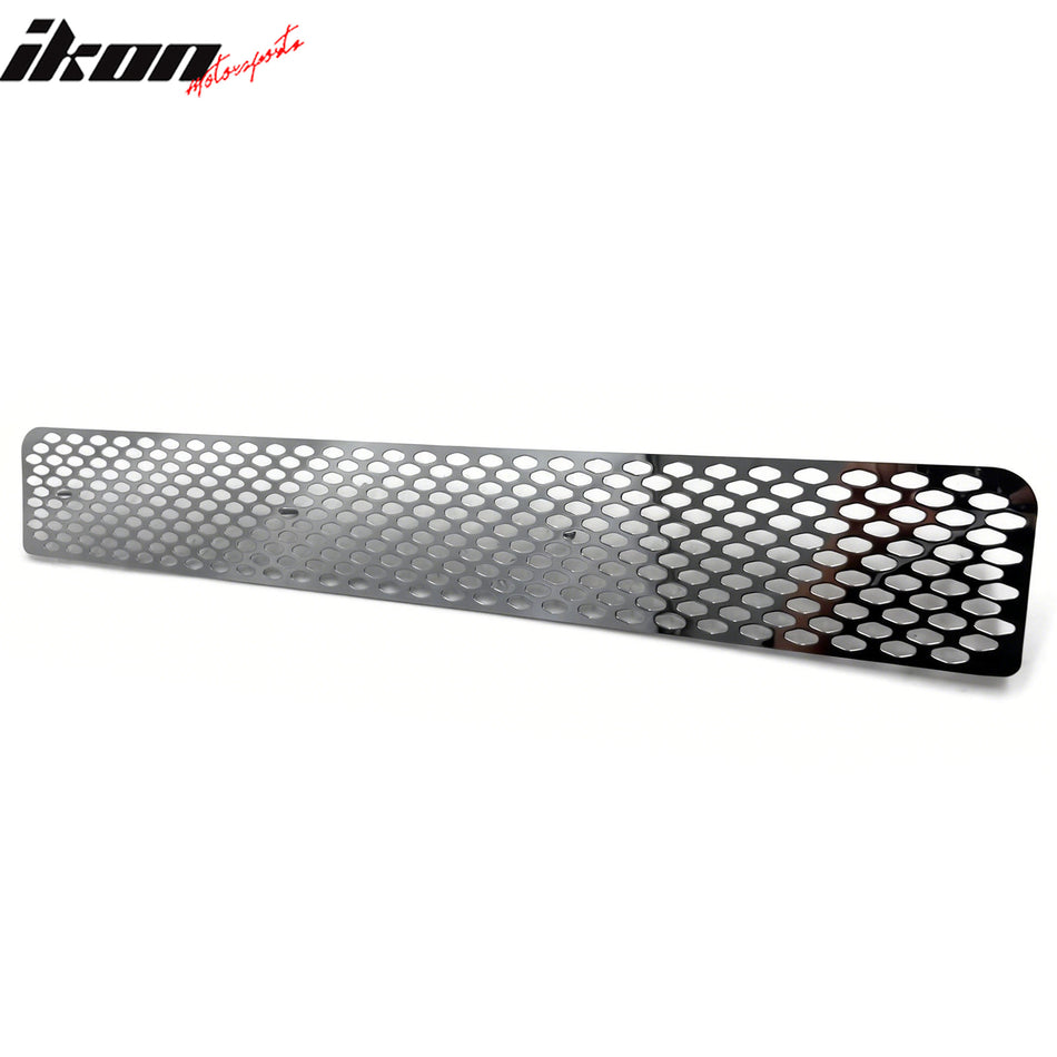 IKON MOTORSPORTS Front Lower Insert Grille, Compatible with 2005-2010 Scion tC, Oval Mesh Style Chrome Replacement Front Bumper Hood Grill 1PC