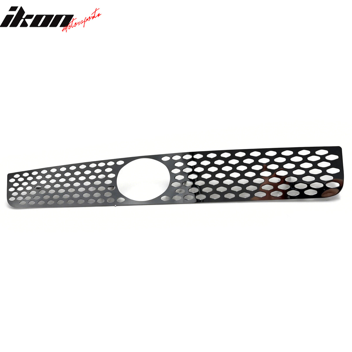 IKON MOTORSPORTS Front Upper Insert Grille, Compatible with 2005-2007 Scion tC, Oval Mesh Style Black Replacement Front Bumper Hood Grill 1PC