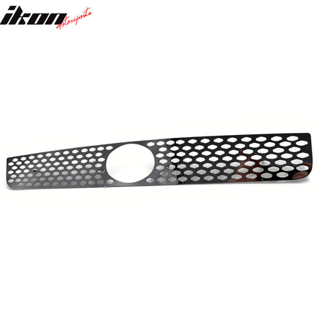 IKON MOTORSPORTS Front Upper Insert Grille, Compatible with 2005-2007 Scion tC, Oval Mesh Style Black Replacement Front Bumper Hood Grill 1PC