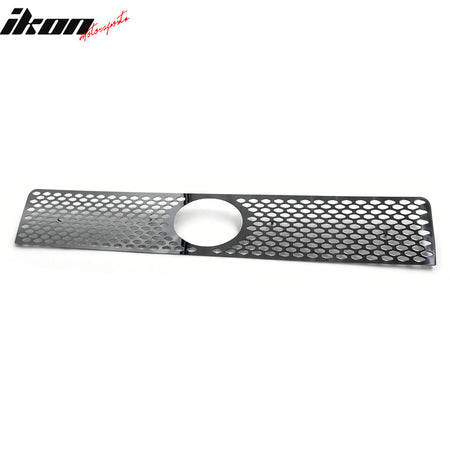 IKON MOTORSPORTS Front Upper Insert Grille, Compatible with 2004-2006 Scion xB, Oval Mesh Style Chrome Replacement Front Bumper Hood Grill 1PC