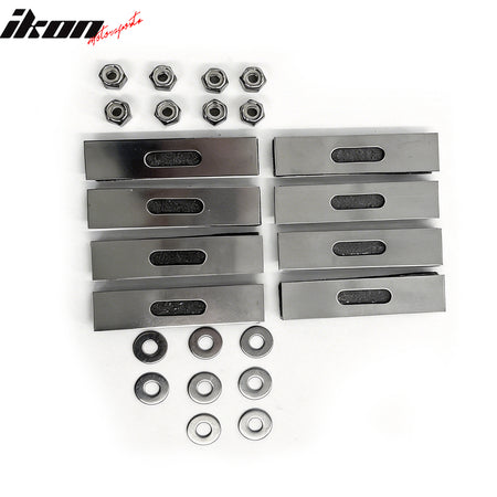 Fits 2008-2015 Nissan Titan Mesh Oval Style Front Upper Grille Insert Chrome