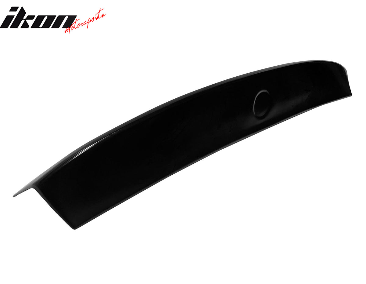 IKON MOTORSPORTS, Trunk Spoiler Compatible with 1999-2006 BMW E46 3-Series Coupe 2-Door, CSL Style Unpainted Black PU Polyurethane Plastic Rear Trunk Lid Spoiler Wing Lip
