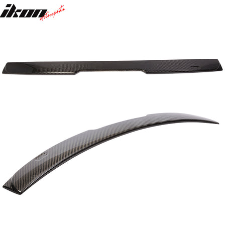 Fits 04-10 BMW E60 5-Series Sedan AMG Style Carbon Fiber CF Rear Roof Spoiler