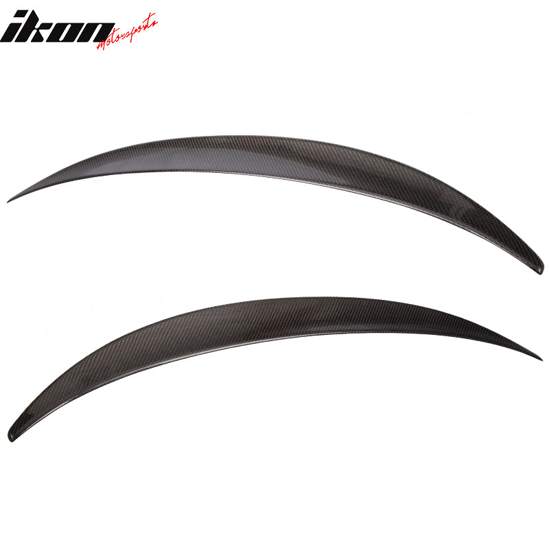 Trunk Spoiler Compatible With 2008-2013 BMW E71 X6 Liftback, Performance Style Carbon Fiber(CF) Finisher Rear Tail lid Deck Boot Wing by IKON MOTORSPORTS, 2009 2010 2011 2012