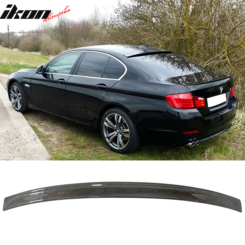 Fits 11-16 BMW 5-Series F10 3D Type CF (CF) Roof Spoiler Wing