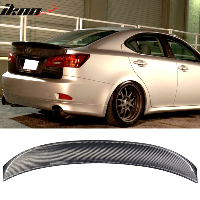 2006-2013 Lexus IS250 IS350 ISF IK Style Trunk Spoiler Carbon Fiber