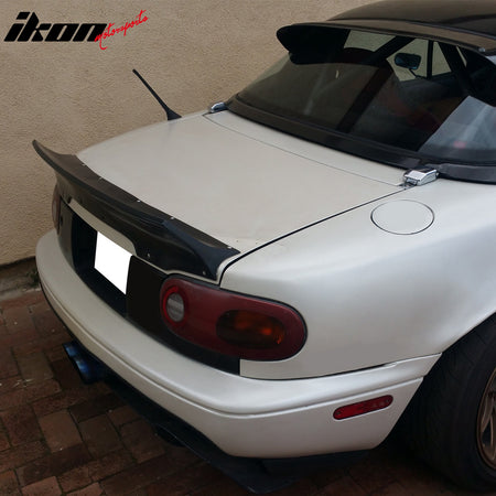 For 90-97 Mazda Miata RB Rocket Style Add-on Rear Trunk Spoiler Lip PU Unpainted