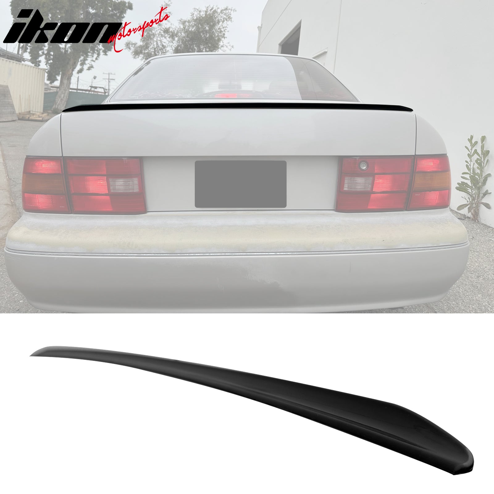 IKON MOTORSPORTS, Trunk Spoiler Compatible with 1995-2000 Lexus LS400 ...
