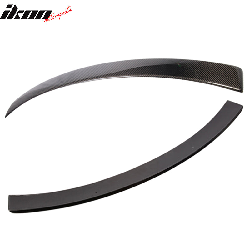 Fits 08-14 C-Class W204 Sedan Carbon Fiber OE Roof Wing & D Type Trunk Spoiler