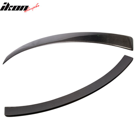 Fits 08-14 C-Class W204 Sedan Carbon Fiber OE Roof Wing & D Type Trunk Spoiler